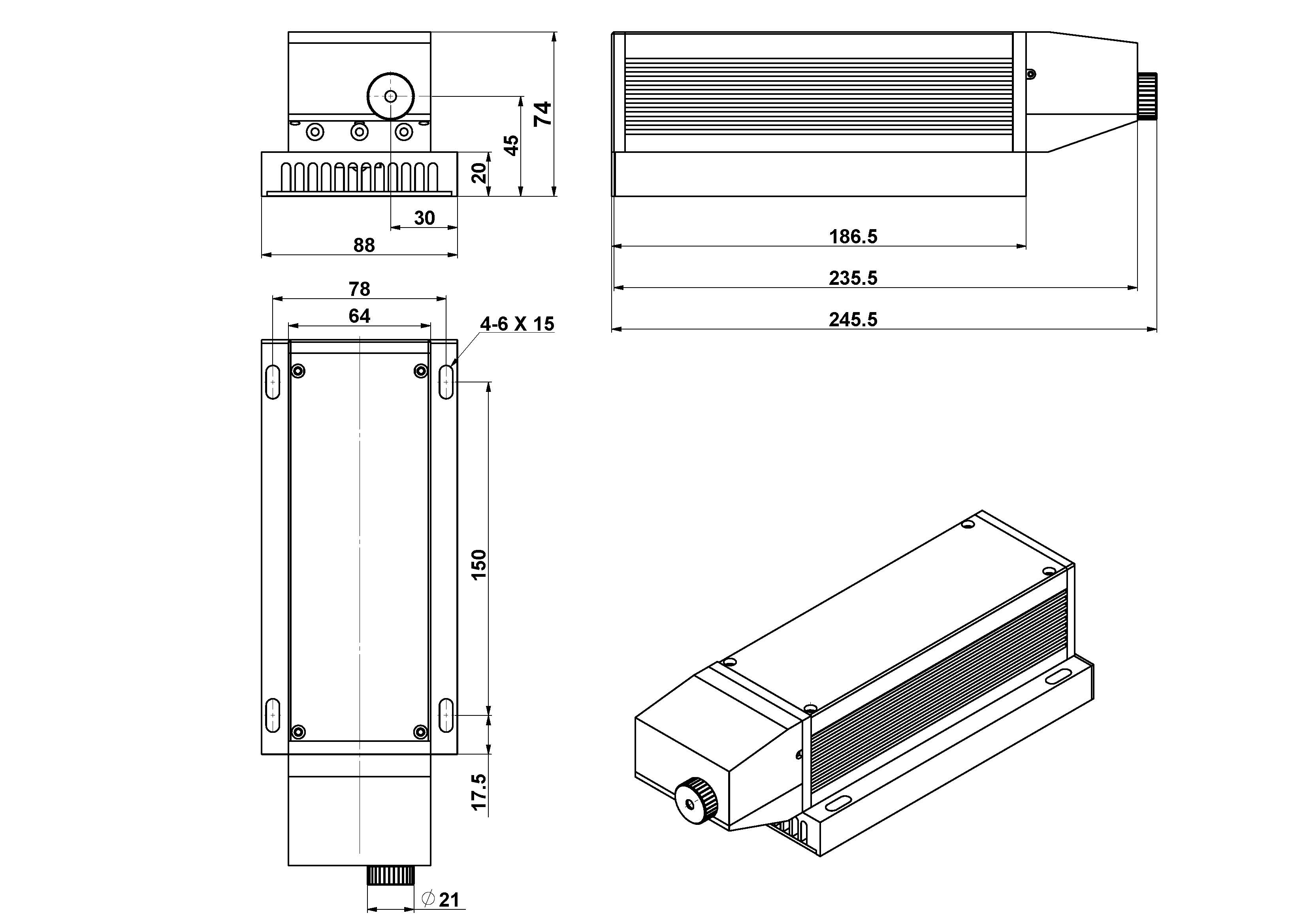 MPL-F UV laser emitting only